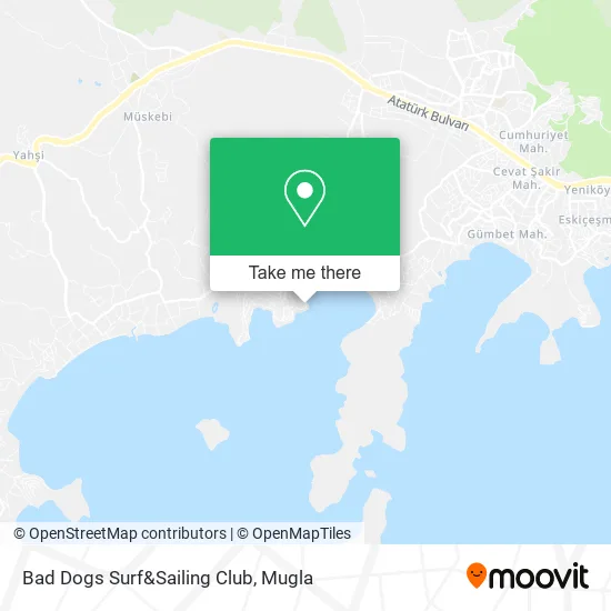 Bad Dogs Surf&Sailing Club map