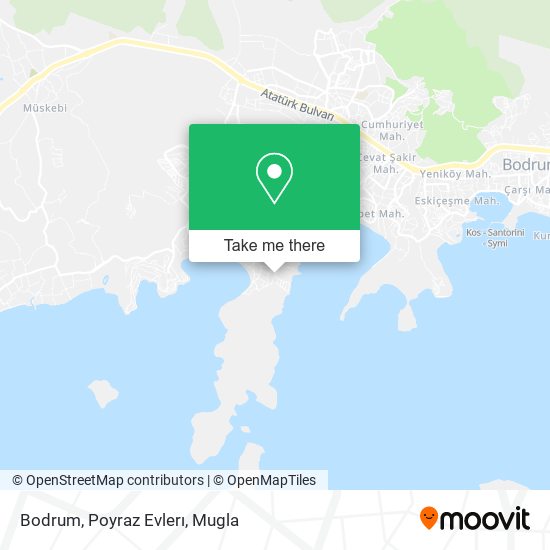 Bodrum, Poyraz Evlerı map