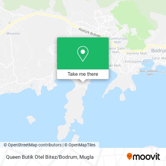 Queen Butik Otel Bitez/Bodrum map