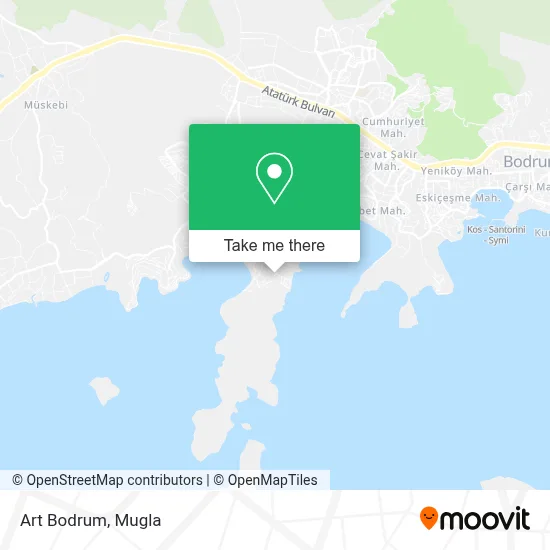 Art Bodrum map