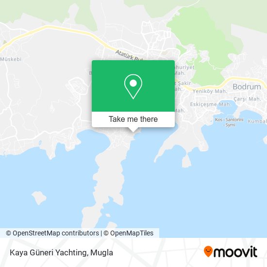 Kaya Güneri Yachting map