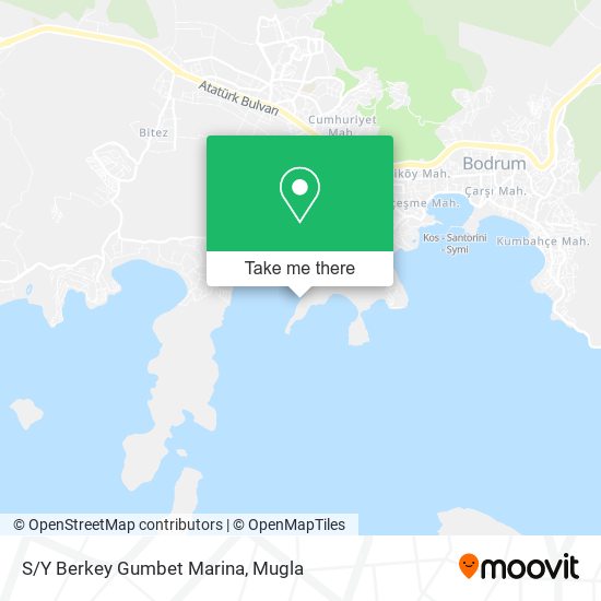 S/Y Berkey Gumbet Marina map