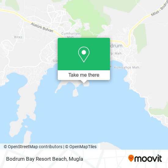 Bodrum Bay Resort Beach map