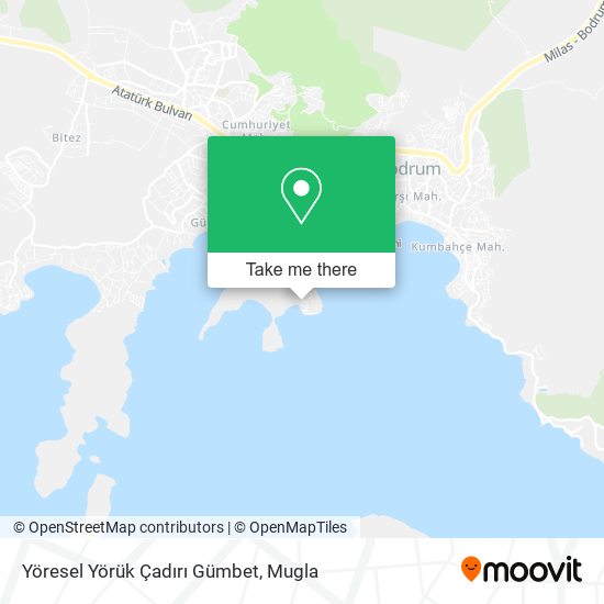 Yöresel Yörük Çadırı Gümbet map