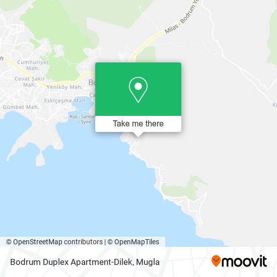 Bodrum Duplex Apartment-Dilek map
