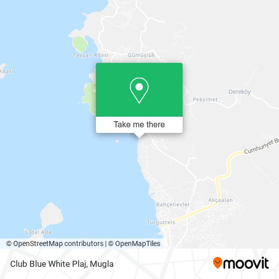 Club Blue White Plaj map