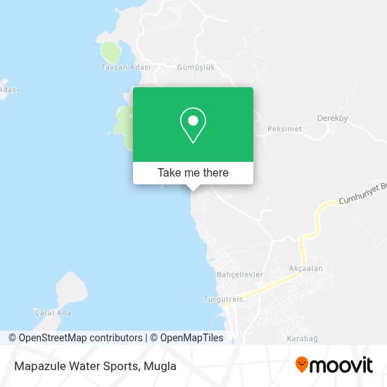 Mapazule Water Sports map