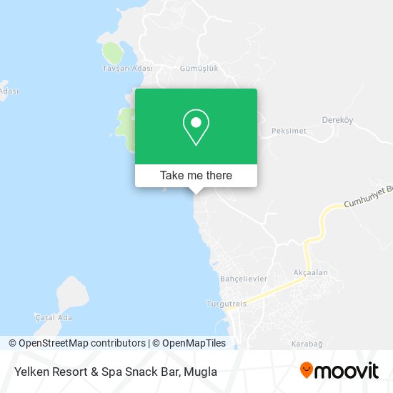 Yelken Resort & Spa Snack Bar map