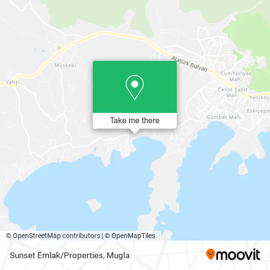 Sunset Emlak/Properties map