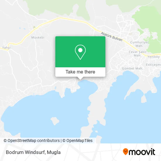 Bodrum Windsurf map