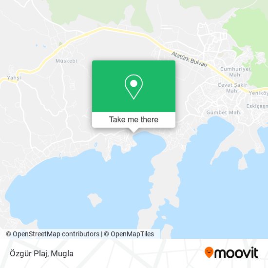 Özgür Plaj map