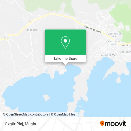 Özgür Plaj map