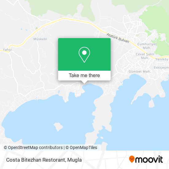 Costa Bitezhan Restorant map