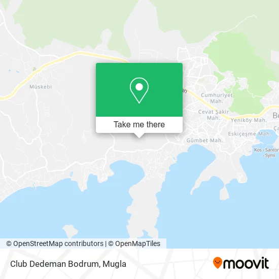 Club Dedeman Bodrum map
