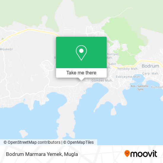 Bodrum Marmara Yemek map