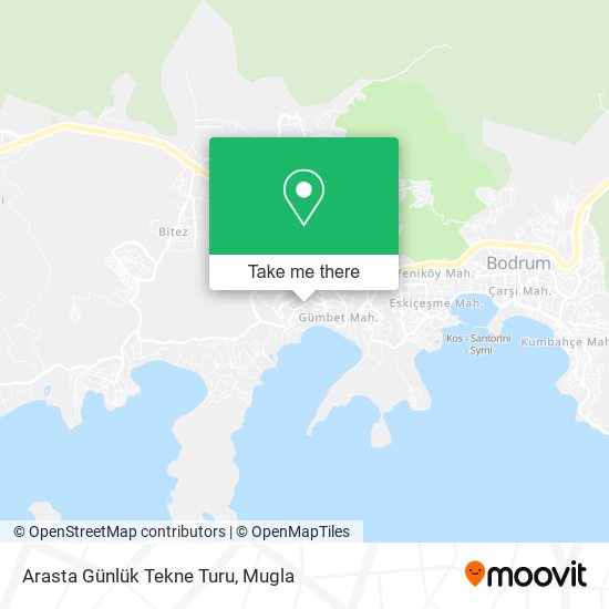 Arasta Günlük Tekne Turu map