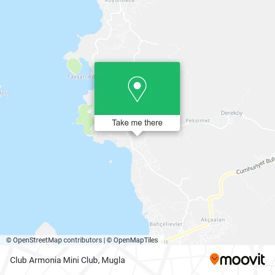 Club Armonia Mini Club map