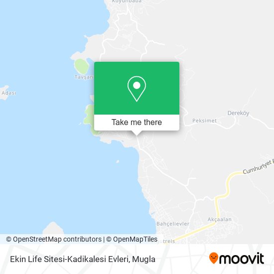 Ekin Life Sitesi-Kadikalesi Evleri map
