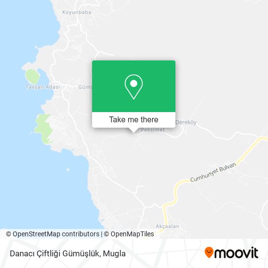 Danacı Çiftliği Gümüşlük map