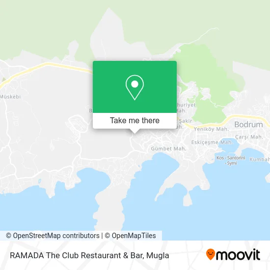 RAMADA The Club Restaurant & Bar map