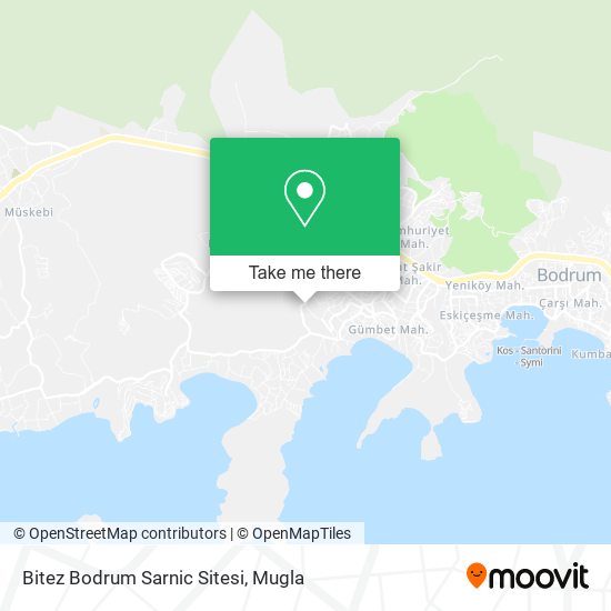Bitez Bodrum Sarnic Sitesi map