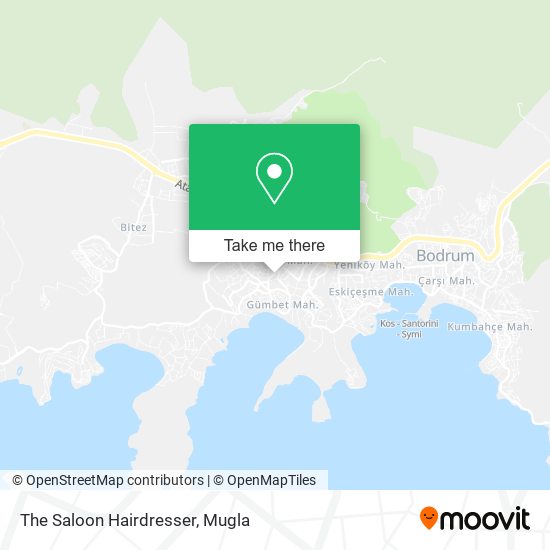 The Saloon Hairdresser map