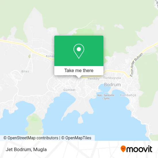 Jet Bodrum map