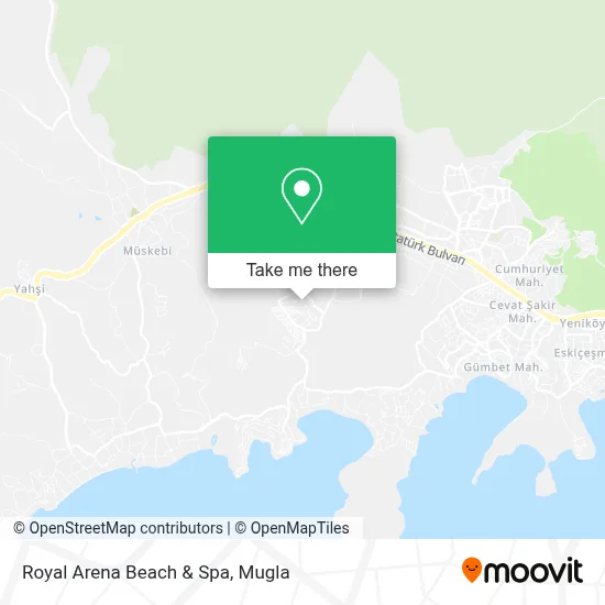 Royal Arena Beach & Spa map