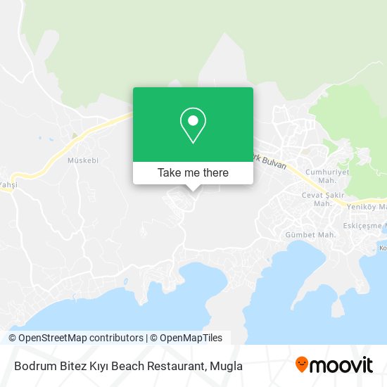 Bodrum Bitez Kıyı Beach Restaurant map