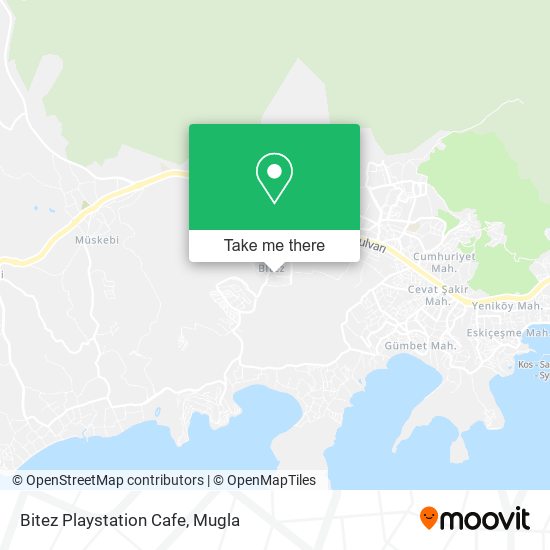 Bitez Playstation Cafe map