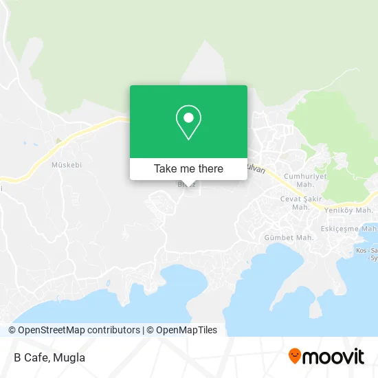 B Cafe map