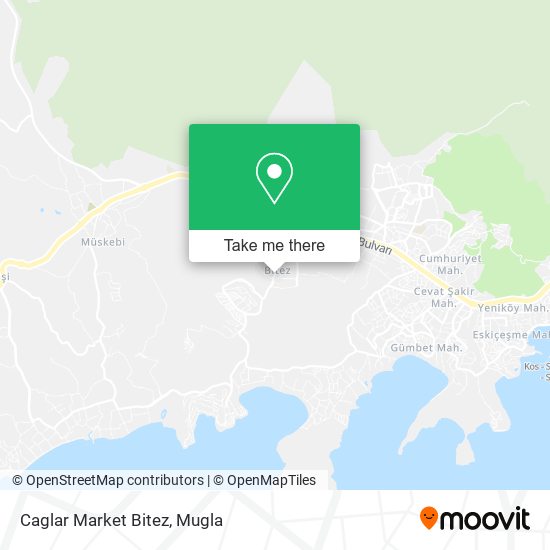 Caglar Market Bitez map