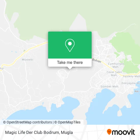 Magic Life Der Club Bodrum map