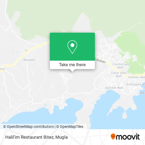 Halil'im Restaurant Bitez map