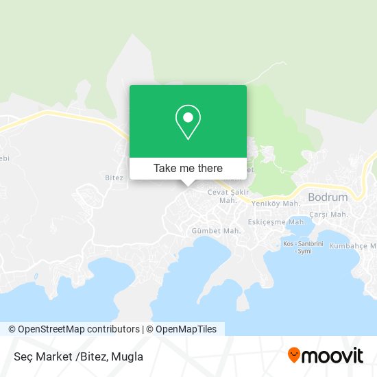 Seç Market /Bitez map
