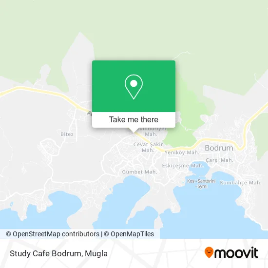 Study Cafe Bodrum map
