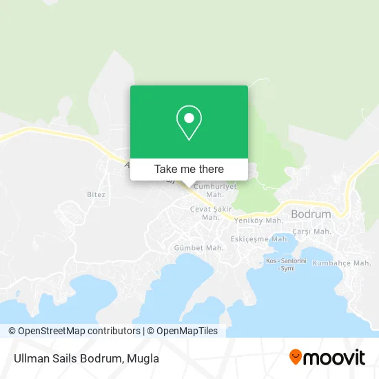Ullman Sails Bodrum map