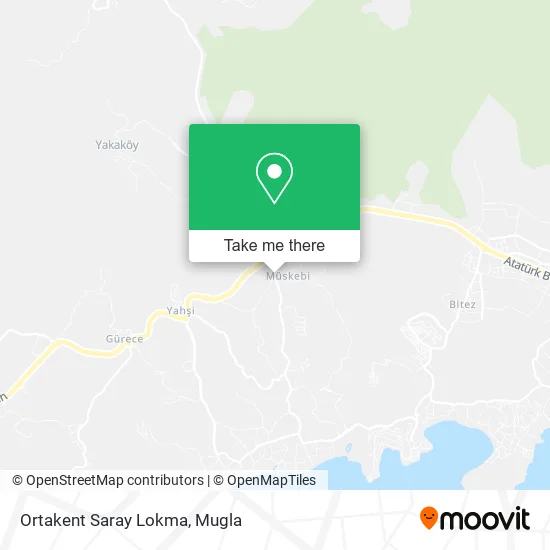 Ortakent Saray Lokma map