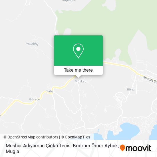 Meşhur Adıyaman Çiğköftecisi Bodrum Ömer Aybak map