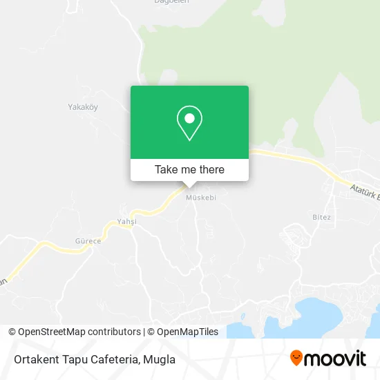 Ortakent Tapu Cafeteria map