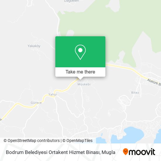 Bodrum Belediyesi Ortakent Hizmet Binası map