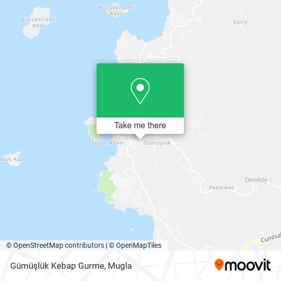 Gümüşlük Kebap Gurme map