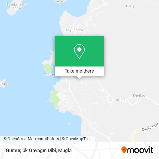 Gümüşlük Gavağın Dibi map