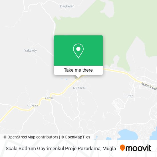 Scala Bodrum Gayrimenkul Proje Pazarlama map