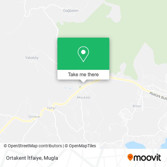 Ortakent İtfaiye map