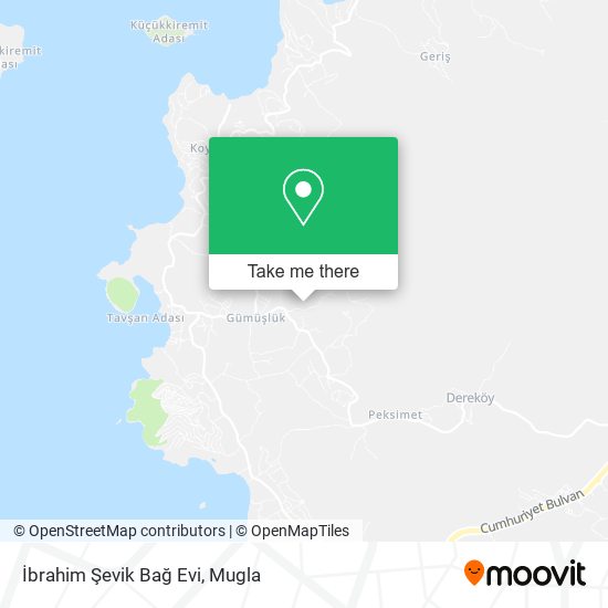 İbrahim Şevik Bağ Evi map