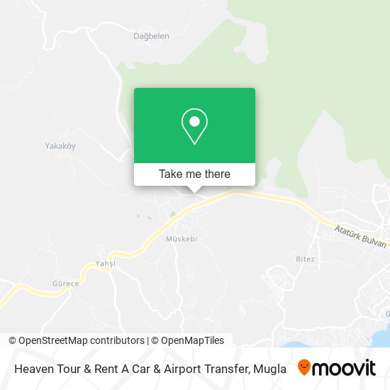 Heaven Tour & Rent A Car & Airport Transfer map