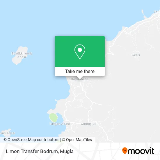 Limon Transfer Bodrum map