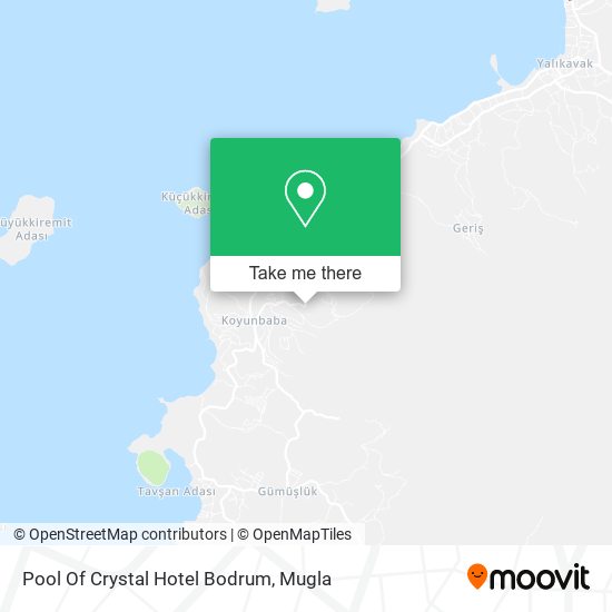 Pool Of Crystal Hotel Bodrum map