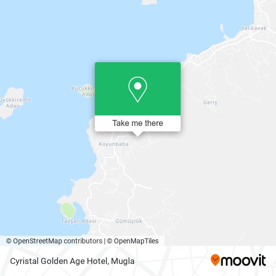 Cyristal Golden Age Hotel map